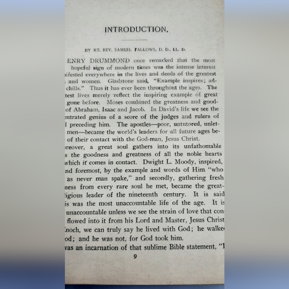 1900 Dwight L. Moody The Man and his Misson Hardcover Book Fallows Davis Hillis - Picture 9 of 15